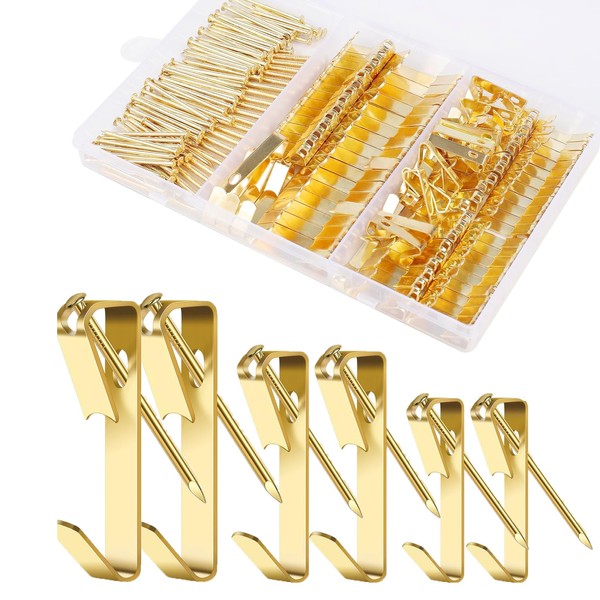 200PCS Picture Hooks, Heavy Duty Picture Hanging Kit,20lb, 30lb, and