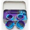KUVIS Portable 5ml Silicone Wax Containers with Metal Case Non-stick