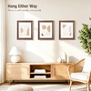PEALSN 11x14 Picture Frame, Real Glass, Displays 8x10 Photo with