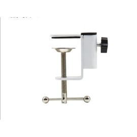 Base Stand Mounting Accessory, Super C Clamp Heavy Duty Desk Clamp, Desk Table Mount Clamp (White glass bead base)