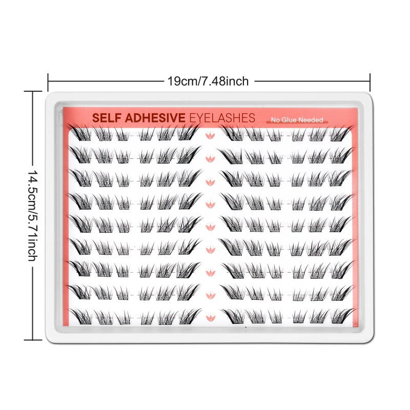 USA Ready to Ship 108pcs Fox Eyes Self Adhesive Lash