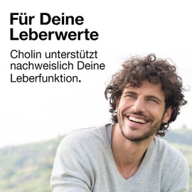 Only Nature High-dose choline 700 mg - 120 liver capsules - Natural & effective - produced in Germany & laboratory tested - high-dose choline capsules - detoxify the liver - choline bitartrate