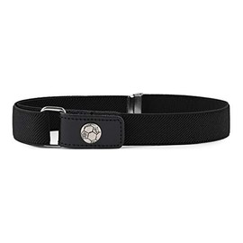Ladeheid Boys Belt Elastic Belt 24.4 in x 1 in P15S (Black/Ball)