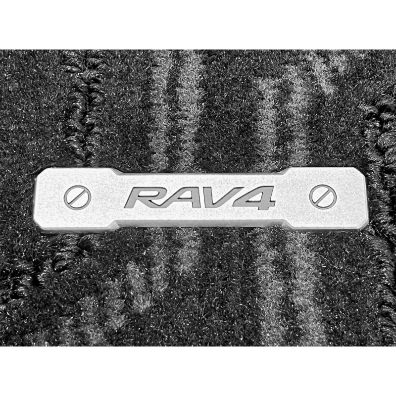 Toyota Rav4 Floor Mats, Carpet, 5 pieces Set, Black, 2019-2025,