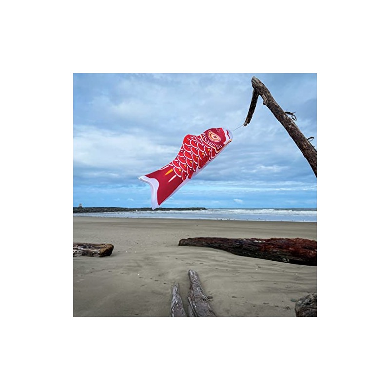 In the Breeze Koi Fish Windsock, 24-Inch, Red,4777