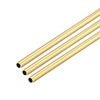 sourcing map Brass Round Tube, 300mm Length 4mm OD 0.5mm