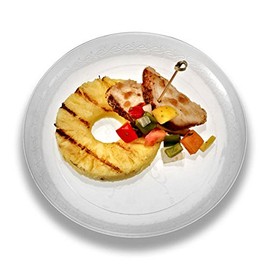 7 1/2 Inch Caterers Collection Plastic Clear Round Plates - Case of 240