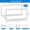 2 Pack Bling License Plate Frames HADEEONG Rhinestone License Plate