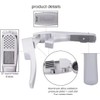 2-in-1 Garlic Press and Slicer with Built-In Cleaner, Convenient Kitchen