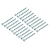 sourcing map Furniture Confirmat Screw 7x85mm Hex Socket Wood Screws
