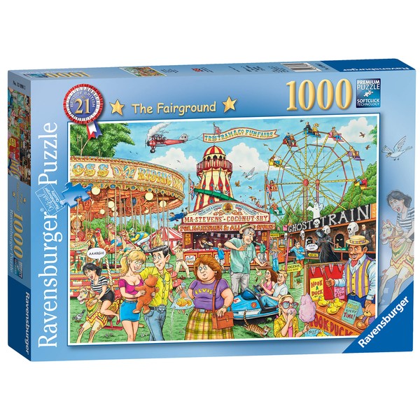 Ravensburger Best of British No.21 The Fairground 1000 Piece Jigsaw Puzzle for Adults and Kids Age 12 Years Up