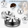 Zopeal 6 Pcs Puppy Feeding Bowls 8.66" Stainless Steel Puppy