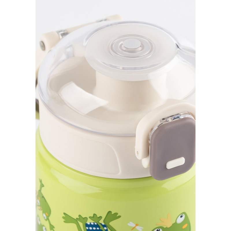 Stainless Steel Drinking Bottle 400 ml Children's Frog Design