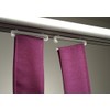 Tab-Top Curtain Gliders Transparent Loops 4 Curtains Mounting
