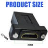 tunghey 2Pack HDMI Coupler Adapter Connector, Golden Plated HDMI Female