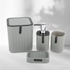 Hosoncovy 4 Pieces Bathroom Accessory Set Bathroom Container Set with