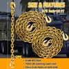 SENKEYFE Transport Binder Chain G80-3/8 Inch×10 Foot Trailer Safety Chain