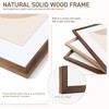 Venusmiles 16x20 Picture Frame Set of 4 Natural Solid Walnut