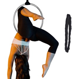 PRIOR FITNESS Mini Lyra Hoop Set, 17 Inch Small Aerial Hoop Kit, Circus Aerial Equipment, Stainless Steel Yoga for Home Fitness