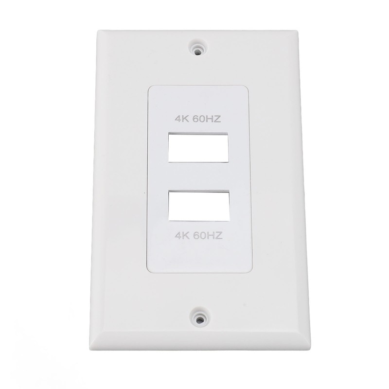 2 Ports HD Multimedia Interface 2.0 Wall Plate 4K 60Hz