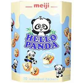 Meiji Hello Panda Family Pack Cookie, Vanilla, 9.1 Ounce