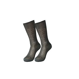 tittimitti 100% Mercerized Cotton Filo di Scozia Men's Dress & Trouser Socks 1 Pair. Made in Italy (EU 43-46 (US 9.5-13), Anthracite)