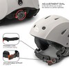 STOMP Ski & Snowboarding Snow Sports Helmet with Build-in Pocket