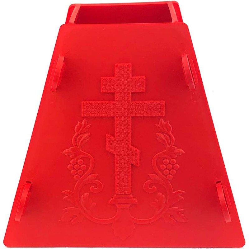 Red Russian Pascha Paskha Easter Xb Plastic Cheese Mold