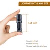 SdeNow Mini Flashlight Keychain with Micro USB Rechargeable Tiny Flashlight