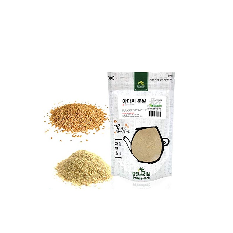 [Medicinal Herbal Powder] 100% Natural Grounded Flaxseed (Linseed/Yamazi/아마씨 가루), 6oz
