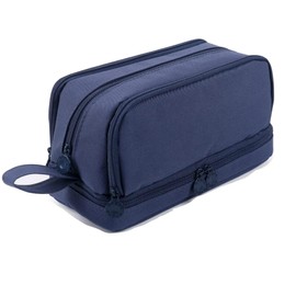 Big Capacity Pencil Case, OLIYuMi 4 Compartment Pencil Pouch Pencil Bag Storage Box Stationery Organizer Makeup Bag with Zipper Closure for Student Office College Boys and Girls (Fancy Navy Blue)