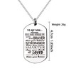 KENYG Inspirational Necklace To My Son Dog Tag Box Chain