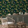 CHIHUT 17.7”x472” Leopard Print Wallpaper Tropical Wallpaper Stick and Peel