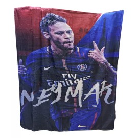 JOLLY BAMBY Colcha Manta Frazada Invierno De Fútbol Neymar 150 Cms