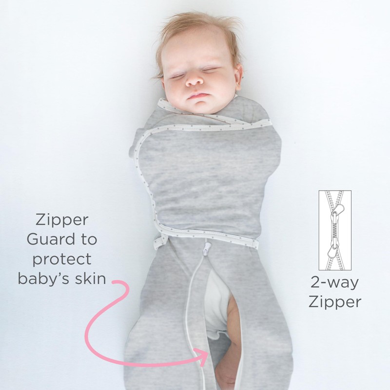 SwaddleDesigns 6-Way Omni Swaddle Sack Arms Up Swaddle for Newborn,