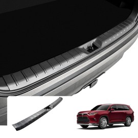 HOUCLEMIC Rear Trunk Bumper Protector for 2025 2024 Grand Highlander Accessories, Trunk Door Sill Protector for Toyota Grand Highlander Accessories 2024 2025, Carbon Fiber Pattern 2 PCs
