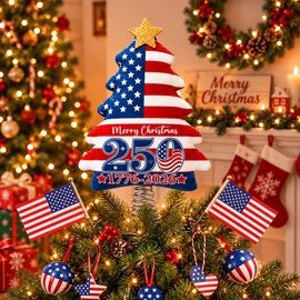 250th Christmas Tree Topper 250 Anniversary Christmas Tree Decoration