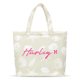 Hurley Canvas Beach Tote Bag, Rattan