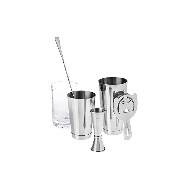 Barfly Essential Deluxe Mixing Cocktail Kit, Stainless Steel (M37131)