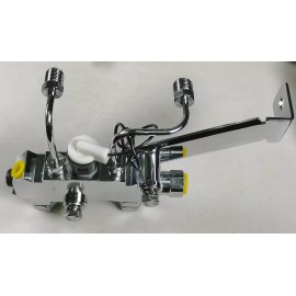 Rodspeedracing GM Proportioning Valve Kit Brake Lines Mounting Bracket Disc Disc Chrome PV4