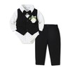 SANMIO Baby Boy Clothes Suits Infant Gentleman Outfit Collared Dress