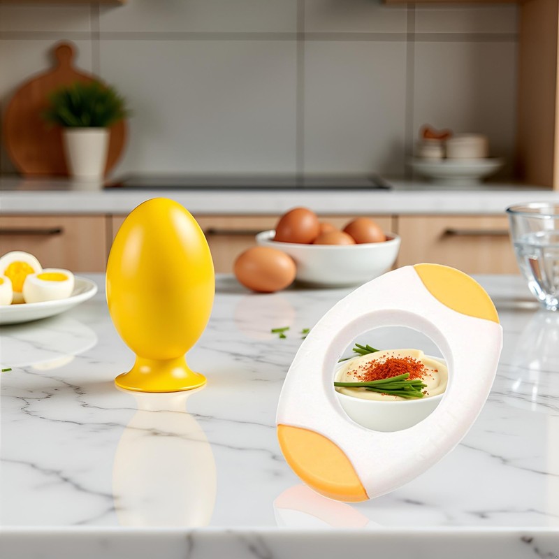 Yellow Egg Shell Opener Egg Topper Cutter Egg Cracker Separator