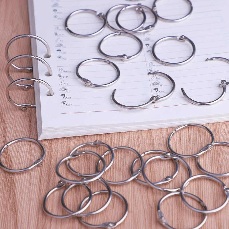 Book Ring Metal Rings 50 Pieces 50 mm Loose Leaf