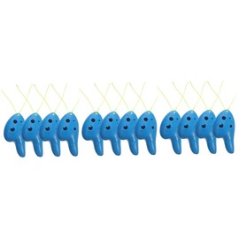 12 Pcs Kids Mini Ocarina Ocarina Practice Instrument Plastic Classical 6 Hole Beginner Kids Portable 6-Hole