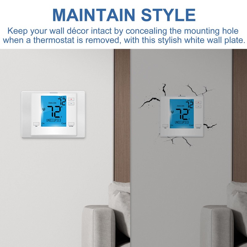 Thermostats Wall Plate T119 Fits For PRO1 IAQ Thermostats, Universal