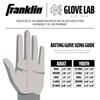 Franklin Sports Digitek Batting Glove Pair - USA - Adult