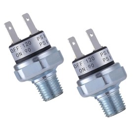 DUSCOKE 90-120 PSI Air Pressure Switch, 1/8"-27 NPT Thread Air Train Horn/Compressor Switches, DC 12V 24V Pressure Switch Replacement (NPT1/8“)