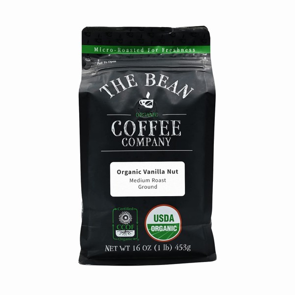 The Bean Organic Coffee Company, Organic Vanilla Nut, Medium Roast