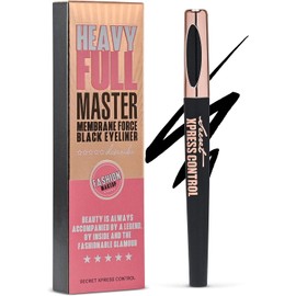 Secret Xpress Control Lápiz Delineador De Ojos Líquido Negro Resistente Al Agua, Mate, De Larga Duración, Maquillaje Profesional Para Ojos