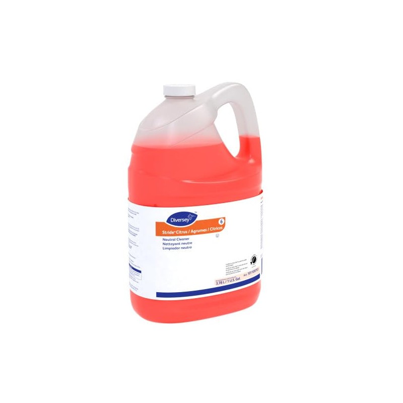 Diversey 101109753 Stride Citrus Neutral Cleaner, Commercial Floor Cleaner, Citrus